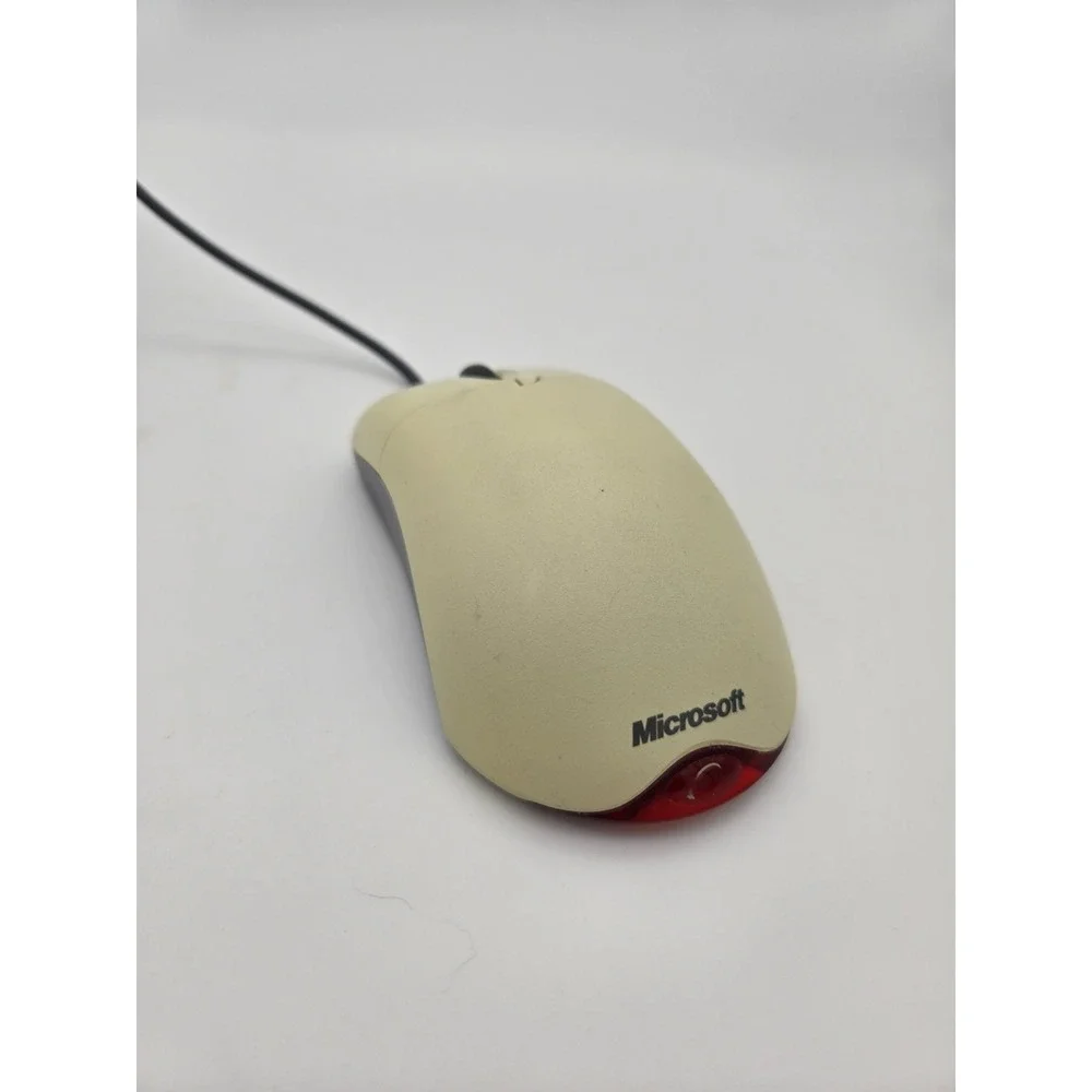 Mouse Microsoft Wheel Optical USB Beige Mouse 1.1A X08-70400 Tested & Working